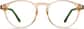 Front view of Round Glasses 127433 in Citrine thumbnail