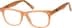 Kids' Square Glasses 127642 in Tangerine