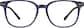 Front view of Square Glasses 127916 in Navy thumbnail