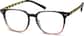 Angle view of Square Glasses 127921 in Black Pattern thumbnail