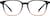 Front view of Square Glasses 127921 in Black Pattern thumbnail