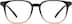 Square Glasses 127921 in Black Pattern