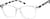 Angle view of Square Glasses 127923 in Clear thumbnail