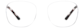 Front view of Square Glasses 127923 in Clear thumbnail