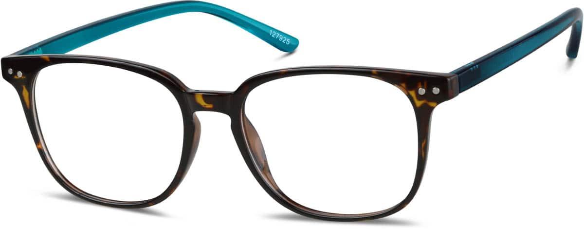 Angle view of Square Glasses 127925 in Tortoiseshell