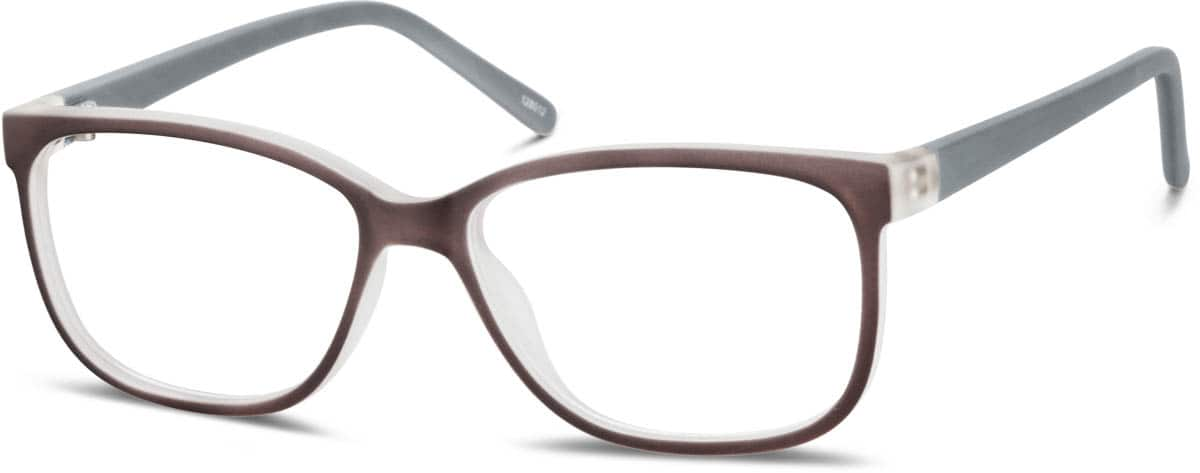 Angle view of Square Glasses 128012 in Brown