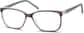 Angle view of Rectangle Glasses 128012 in Brown thumbnail