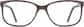 Front view of Rectangle Glasses 128012 in Brown thumbnail