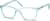 Angle view of Square Glasses 128016 in Blue thumbnail