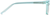Side view of Square Glasses 128016 in Blue thumbnail