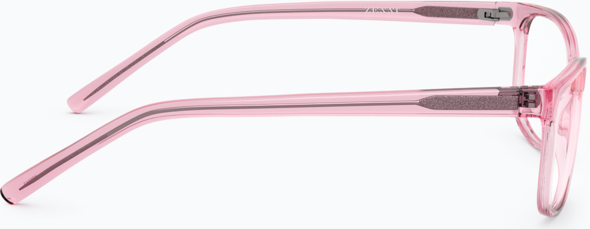 Side view of Rectangle Glasses 128019 in Pink thumbnail
