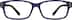 Rectangle Glasses 128216 in Blue