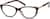 Angle view of Oval Glasses 128415 in Brown thumbnail