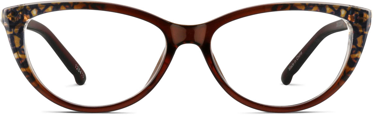 Brown Cat Eye Glasses 128415