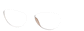 Angle view of Cat-Eye Glasses 128415 in Brown thumbnail
