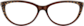 Front view of Cat-Eye Glasses 128415 in Brown thumbnail