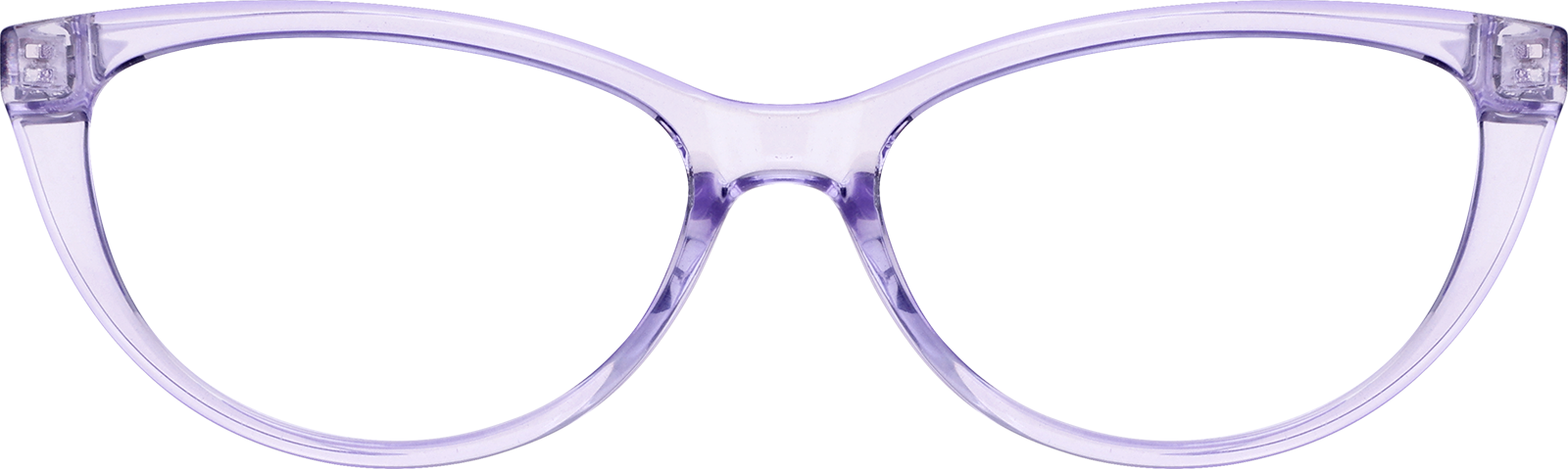 Front view of Oval Glasses 128417 in Purple