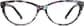 Front view of Cat-Eye Glasses 128439 in Black Floral thumbnail