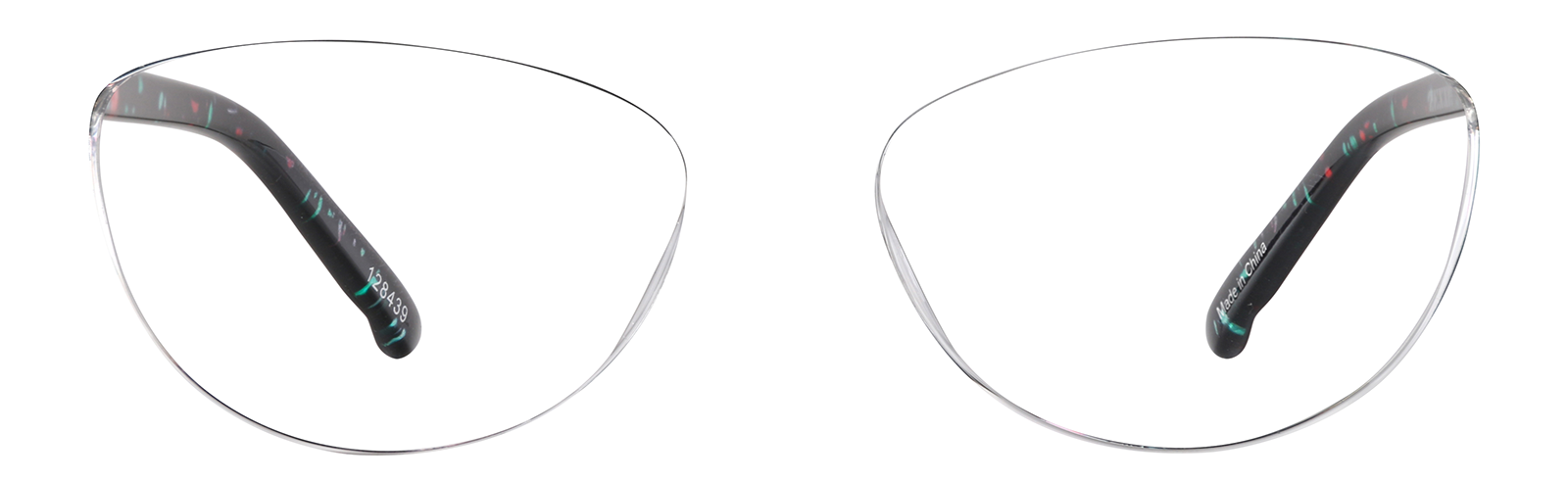 Black Floral Cat-Eye Glasses #128439 | Zenni Optical