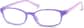 Angle view of Kids’ Rectangle Glasses 128717 in Purple thumbnail