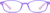 Front view of Kids’ Rectangle Glasses 128717 in Purple thumbnail