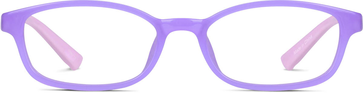Purple Kids’ Rectangle Glasses