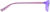 Side view of Kids’ Rectangle Glasses 128717 in Purple thumbnail
