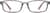 Front view of Kids’ Rectangle Glasses 128817 in Gray thumbnail