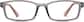 Front view of Kids’ Rectangle Glasses 128817 in Gray thumbnail