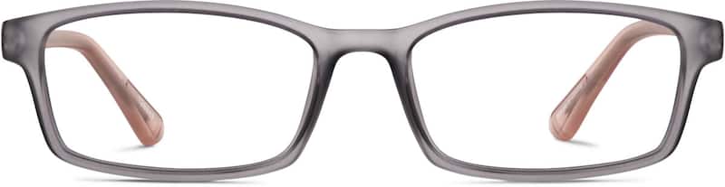 Gray Kids’ Rectangle Glasses