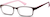 Angle view of Kids’ Rectangle Glasses 128818 in Red thumbnail