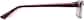 Side view of Kids’ Rectangle Glasses 128818 in Red thumbnail