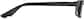Side view of Kids’ Rectangle Glasses 128821 in Black thumbnail