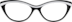 Cat-Eye Glasses 129021 in Black