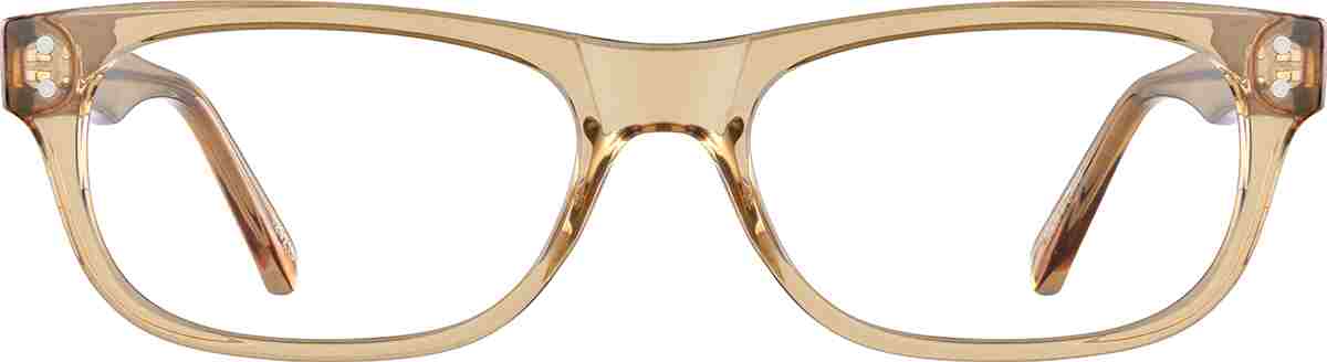 Taupe Rectangle Glasses