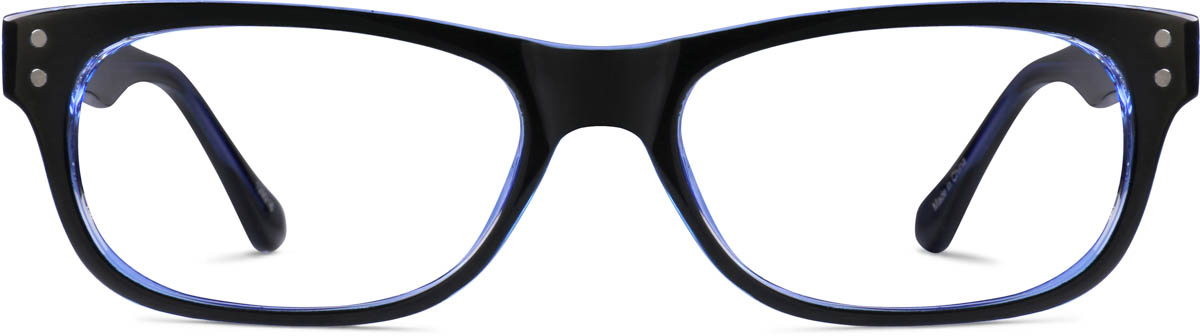 Blue Rectangle Glasses
