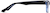 Side view of Rectangle Glasses 129216 in Blue thumbnail