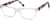 Angle view of Rectangle Glasses 129223 in Translucent thumbnail