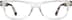 Rectangle Glasses 129223 in Translucent