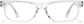 Front view of Rectangle Glasses 129243 in Clear thumbnail