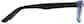 Side view of Rectangle Glasses 129521 in Black thumbnail