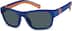 Premium Rectangle Sunglasses 129616 in Blue