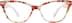 Cat-Eye Glasses 129818 in Coral