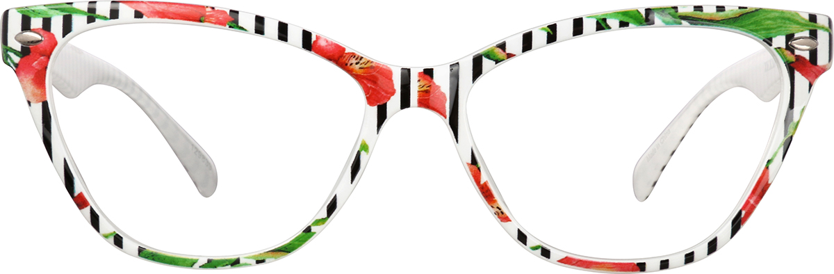 Pattern Cat Eye Glasses 129839