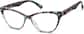 Angle view of Cat-Eye Glasses 129849 in Pattern thumbnail
