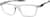 Angle view of Rectangle Glasses 129912 in Gray thumbnail