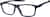 Angle view of Rectangle Glasses 129916 in Blue thumbnail
