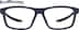 Rectangle Glasses 129916 in Blue