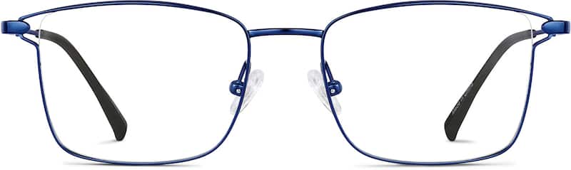 Blue Titanium Rectangle Glasses