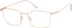 Titanium Rectangle Glasses 1300119 in Rose Gold